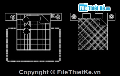 Bản vẽ,Bản vẽ autocad,giường ngủ,mẫu giường